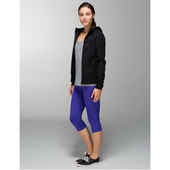 Lululemon In The Flow Crop II Heathered Bruised Berry 8 - Picture 4 of 10